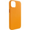 Шкіряний чохол Leather Case (AA Plus) with Magnetic Fit для Apple iPhone 14 (6.1") Golden Brown