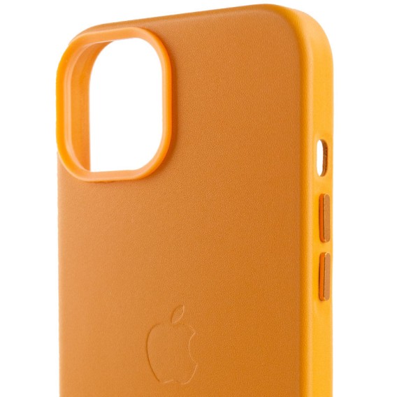Шкіряний чохол Leather Case (AA Plus) with Magnetic Fit для Apple iPhone 14 (6.1") Golden Brown Шкіряний чохол Leather Case (AA Plus) with Magnetic Fit для Apple iPhone 14 (6.1") Golden Brown