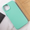 Кожаный чехол Leather Case (AA Plus) with Magnetic Fit для Apple iPhone 14 (6.1") Ice
