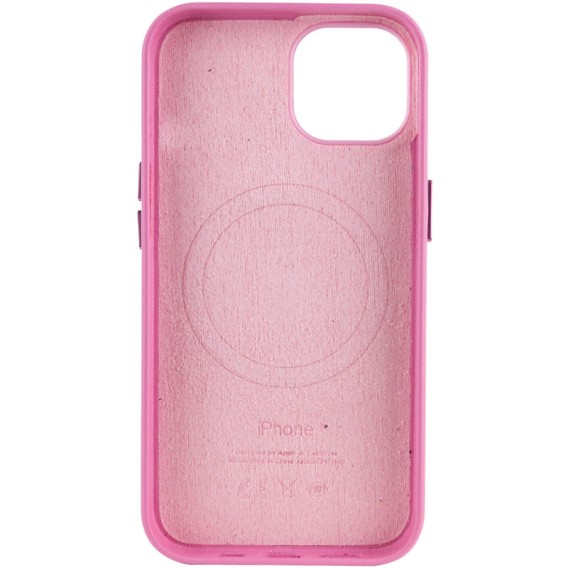 Кожаный чехол Leather Case (AA Plus) with Magnetic Fit для Apple iPhone 14 (6.1") Pollen