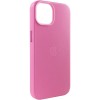 Кожаный чехол Leather Case (AA Plus) with Magnetic Fit для Apple iPhone 14 (6.1") Pollen