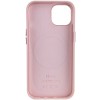 Шкіряний чохол Leather Case (AA Plus) with Magnetic Fit для Apple iPhone 14 (6.1") Sand Pink