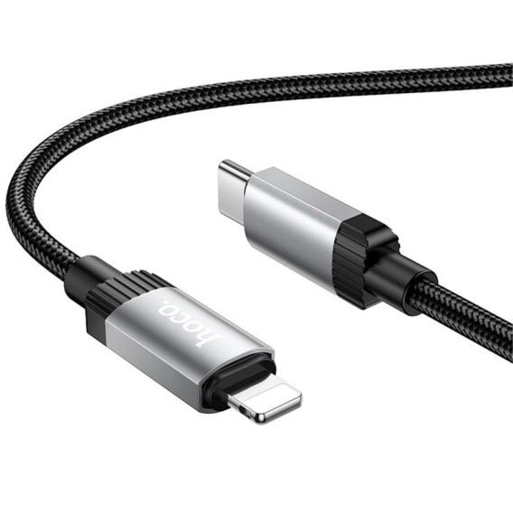 Дата кабель Hoco X117 Star Type-C to Lightning 27W (1m) Black Дата кабель Hoco X117 Star Type-C to Lightning 27W (1m) Black