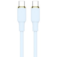 Дата кабель Amaya 89CC Type-C to Type-C 60W (1m) Blue
