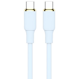 Дата кабель Amaya 89CC Type-C to Type-C 60W (1m) Blue