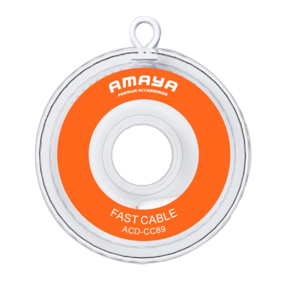 Дата кабель Amaya 89CC Type-C to Type-C 60W (1m) Blue Дата кабель Amaya 89CC Type-C to Type-C 60W (1m) Blue