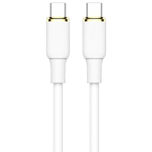 Дата кабель Amaya 89CC Type-C to Type-C 60W (1m) White