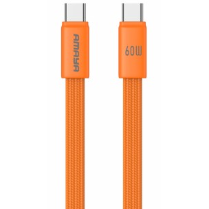 Дата кабель Amaya 317CC Type-C to Type-C 60W (1.2m) Orange