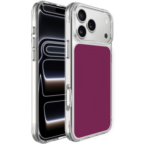 Чохол TPU+PC Space Pure Color with Magnetic Fit для Apple iPhone 17 Pro / 18 Pro (6.3") Cherry Чохол TPU+PC Space Pure Color with Magnetic Fit для Apple iPhone 17 Pro / 18 Pro (6.3") Cherry