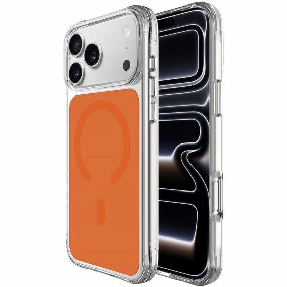 Чохол TPU+PC Space Pure Color with Magnetic Fit для Apple iPhone 17 Pro / 18 Pro (6.3") Orange