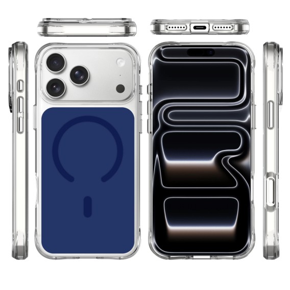 Чохол TPU+PC Space Pure Color with Magnetic Fit для Apple iPhone 17 Pro Max / 18 Pro Max (6.9") Blue Чохол TPU+PC Space Pure Color with Magnetic Fit для Apple iPhone 17 Pro Max / 18 Pro Max (6.9") Blue
