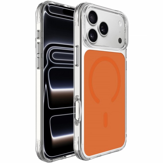 Чохол TPU+PC Space Pure Color with Magnetic Fit для Apple iPhone 17 Pro Max / 18 Pro Max (6.9") Orange Чохол TPU+PC Space Pure Color with Magnetic Fit для Apple iPhone 17 Pro Max / 18 Pro Max (6.9") Orange