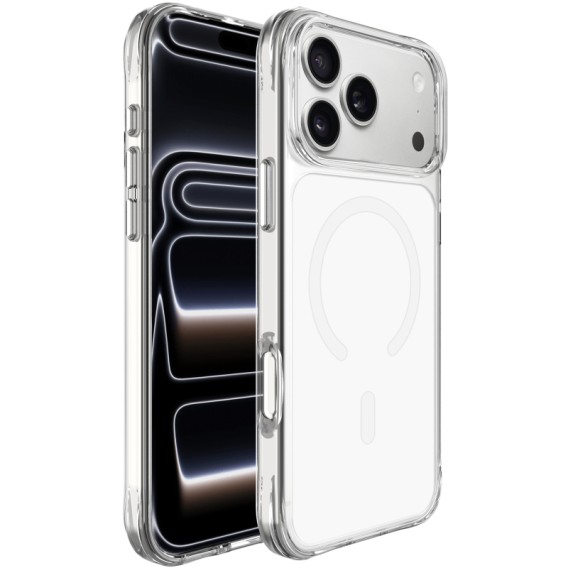 Чохол TPU+PC Space Pure Color with Magnetic Fit для Apple iPhone 17 Pro Max / 18 Pro Max (6.9") White Чохол TPU+PC Space Pure Color with Magnetic Fit для Apple iPhone 17 Pro Max / 18 Pro Max (6.9") White