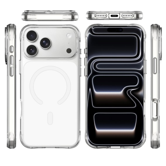 Чохол TPU+PC Space Pure Color with Magnetic Fit для Apple iPhone 17 Pro Max / 18 Pro Max (6.9") White Чохол TPU+PC Space Pure Color with Magnetic Fit для Apple iPhone 17 Pro Max / 18 Pro Max (6.9") White