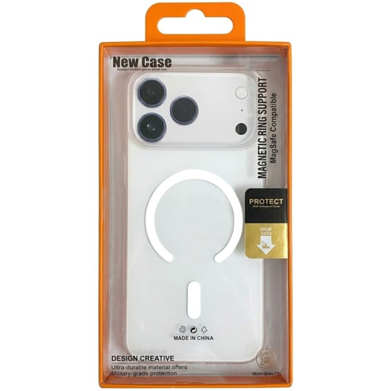 Чехол PC Matte Color with Magnetic Fit для Apple iPhone 17 Pro / 18 Pro (6.3") White