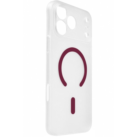 Чохол PC Slim Matte with Magnetic Fit (camera button) для Apple iPhone 17 Pro / 18 Pro (6.3") Dark Cherry