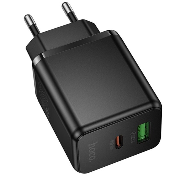 МЗП Hoco C157A Smart PD30W+QC3.0 (1USB-A/1C) Black МЗП Hoco C157A Smart PD30W+QC3.0 (1USB-A/1C) Black