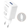 МЗП Amaya M3 2.4A (1USB-A) + кабель USB to MicroUSB White