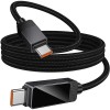 Дата кабель Hoco U154 Matrix Type-C to Type-C 60W (1m) Black