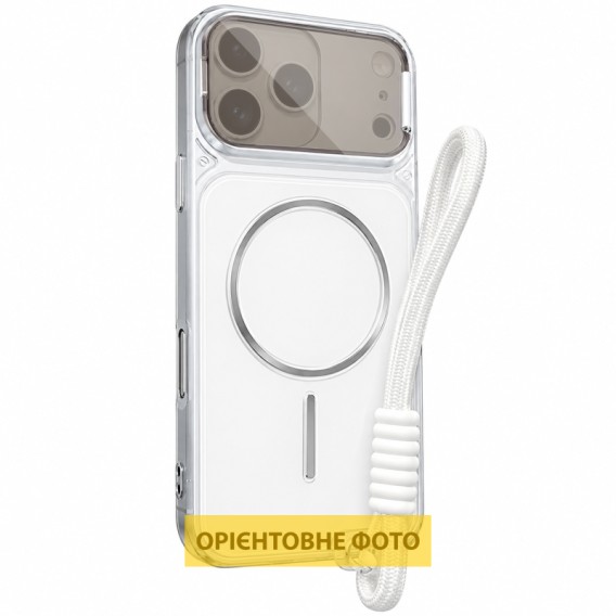 Чохол TPU+PC Pacific with Magnetic Fit and straps для Apple iPhone 15 Pro (6.1") White