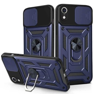 Чехол Ummi Camshield Serge Ring для Apple iPhone XR (6.1") Синий / Navy Чехол Ummi Camshield Serge Ring для Apple iPhone XR (6.1") Синий / Navy