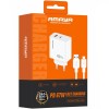 МЗП Amaya E72D PD67W+QC3.0 (1USB-A/1C) + кабель USB to Type-C White