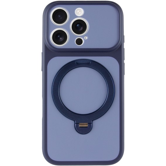 Чехол Ummi Full Camera with Magnetic Fit HQ Ring для Apple iPhone 16 Pro (6.3") Navy Blue