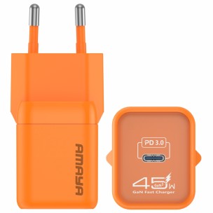 МЗП Amaya E450S PD45W GaN (1USB-C) Orange