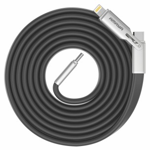 Дата кабель Amaya ACD-325X 2in1 Type-C to Lightning/Type-C 240W (1.2m) Black