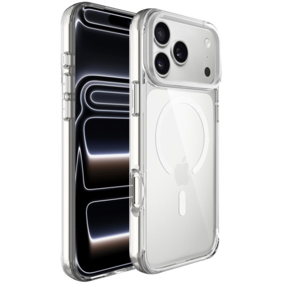 Чохол TPU Space Case Apex with Magnetic Fit для Apple iPhone 17 Pro / 18 Pro (6.3") Silver