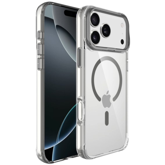 Чехол TPU Space Case Apex with Magnetic Fit для Apple iPhone 17 Pro / 18 Pro (6.3") Grey