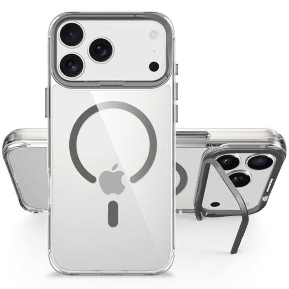 Чехол TPU Space Case Apex with Magnetic Fit для Apple iPhone 17 Pro / 18 Pro (6.3") Grey