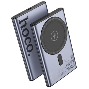 Портативний ЗП Power Bank Hoco Q32 Bird PD20W з БЗП 5000 mAh Metal gray