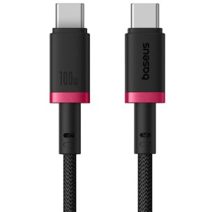 Дата кабель Baseus Dura Series Fast Charging Type-C to Type-C 100W (2m) (P10377803) Red / Black