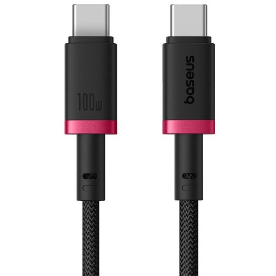 Дата кабель Baseus Dura Series Fast Charging Type-C to Type-C 100W (2m) (P10377803) Red / Black