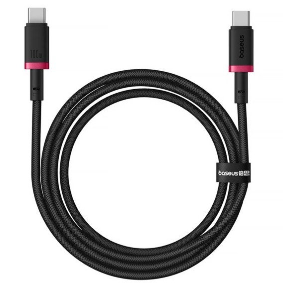 Дата кабель Baseus Dura Series Fast Charging Type-C to Type-C 100W (2m) (P10377803) Red / Black Дата кабель Baseus Dura Series Fast Charging Type-C to Type-C 100W (2m) (P10377803) Red / Black