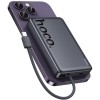 Портативний ЗП Power Bank Hoco Q44 Origen PD45W з БЗП with cable 10000 mAh Metal gray