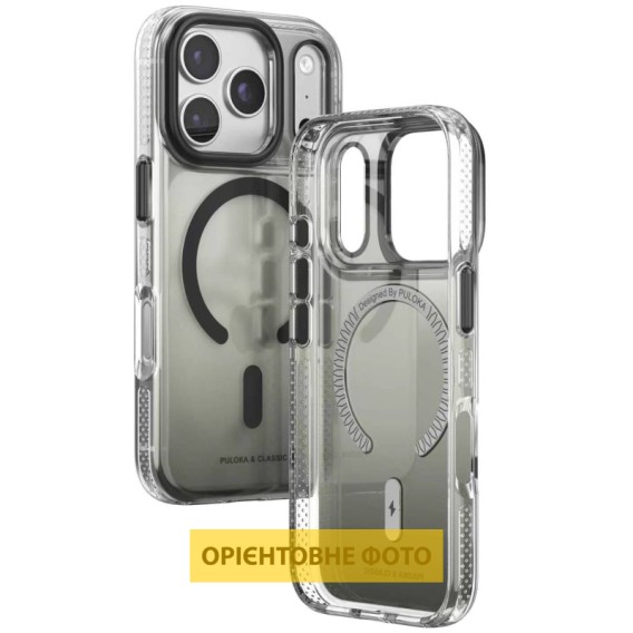 Чохол TPU+PC Puloka Resplendent with Magnetic Fit для Apple iPhone 16 Pro Max (6.9") Black Чохол TPU+PC Puloka Resplendent with Magnetic Fit для Apple iPhone 16 Pro Max (6.9") Black