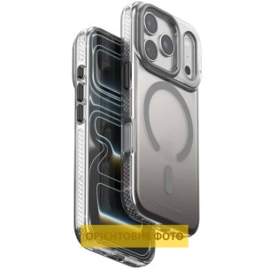 Чехол TPU+PC Puloka Resplendent with Magnetic Fit для Apple iPhone 16 Pro Max (6.9") Dark Grey