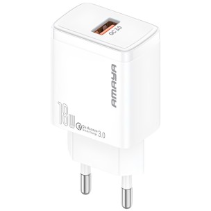 СЗУ Amaya E59S QC3.0 18W (1USB-A) White