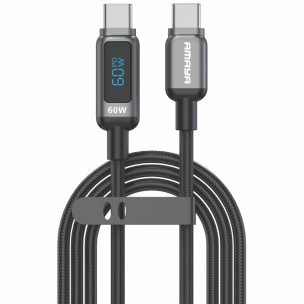 Дата кабель Amaya 326CC Type-C to Type-C 60W (1.2m) Black