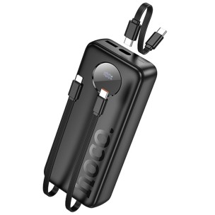 Портативное ЗУ Power Bank Hoco J132A Sabio 22.5W+PD20W with 3 cables 20000 mAh Black