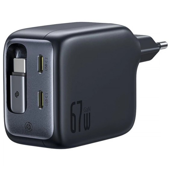 МЗП Baseus EnerCore CJ11 PD67W with retractable cable (3USB-C) (E0121E) Cosmic Black