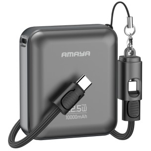 Портативное ЗУ Power Bank Amaya F137C PD22.5W with cable 10000 mAh Grey