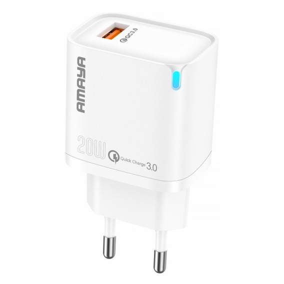 МЗП Amaya E212S QC3.0 20W (1USB-A) White