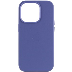 Шкіряний чохол Leather Case (AA Plus) with Magnetic Fit для Apple iPhone 14 Pro (6.1") Wisteria