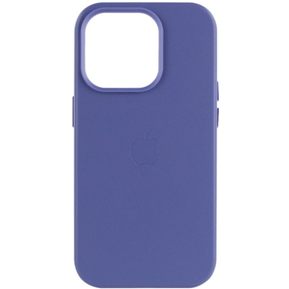 Шкіряний чохол Leather Case (AA Plus) with Magnetic Fit для Apple iPhone 14 Pro (6.1") Wisteria
