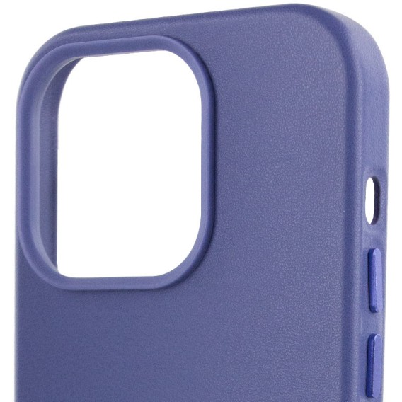 Шкіряний чохол Leather Case (AA Plus) with Magnetic Fit для Apple iPhone 14 Pro (6.1") Wisteria