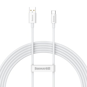 Дата кабель Baseus Superior Series Fast Charging USB to Type-C 100W (1m) (P10320102) Moon White