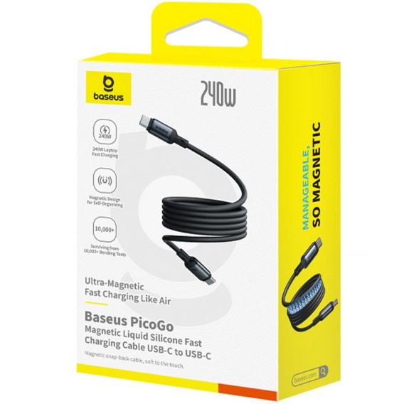 Дата кабель Baseus PicoGo Type-C to Type-C 240W (1m) (E04233) Cosmic Black Дата кабель Baseus PicoGo Type-C to Type-C 240W (1m) (E04233) Cosmic Black
